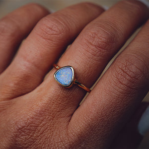 Fallen Star Opal Elfin Ring