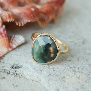 Ocean Jasper Elfin Ring