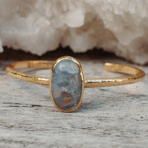 Your Center Cuff || Rainbow Moonstone