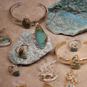 heirloom cuff || Copper Chrysocolla