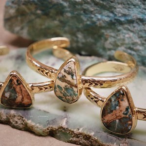 heirloom cuff || Copper Chrysocolla