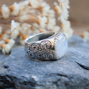 Women's Ring - moonstone - Xavier Rudd Collab