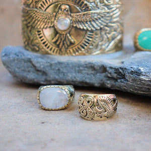 Women's Ring - moonstone - Xavier Rudd Collab