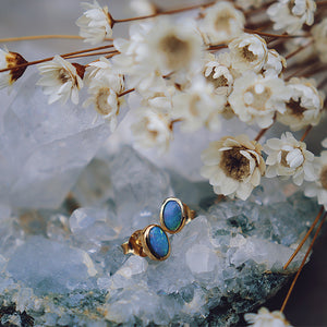 Fallen Star Earrings || oval