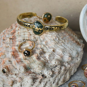 heirloom cuff || ocean jasper