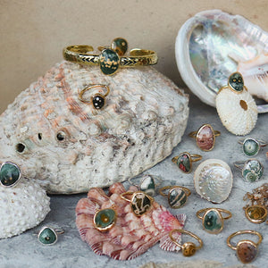 heirloom cuff || ocean jasper