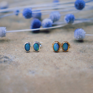 Fallen Star Earrings || oval