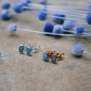 Fallen Star Earrings || oval