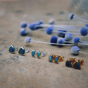 Fallen Star Earrings || oval