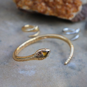 Serpent Cuff || Citrine