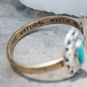 Natural Mystic Cuff || Turquoise
