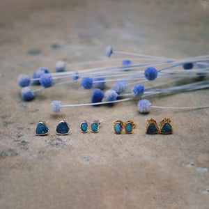 Fallen Star Earrings || oval