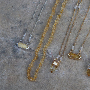 Shine Necklace || Citrine