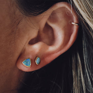 Fallen Star Earrings || oval