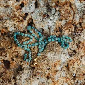 Heishi Turquoise || Gemstone Necklace