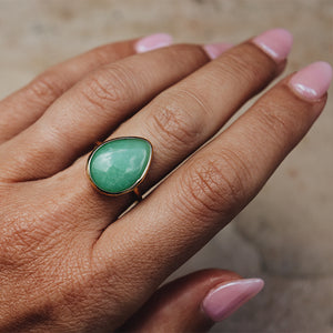 Chrysoprase Elfin Ring