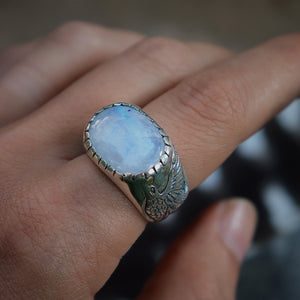 Women's Ring - moonstone - Xavier Rudd Collab