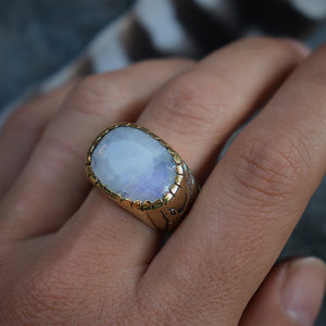 Women's Ring - moonstone - Xavier Rudd Collab