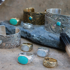 Women's Ring - moonstone - Xavier Rudd Collab