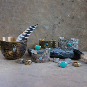 Women's Ring - moonstone - Xavier Rudd Collab