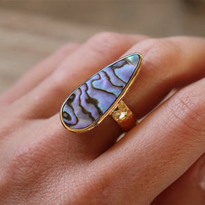 Paua Shell  Ring