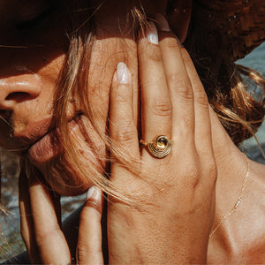 Be Open Ring || Citrine