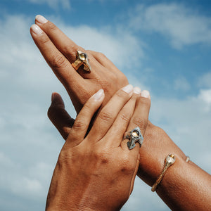 Serpent Cuff || Citrine