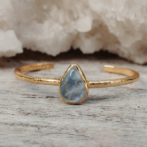 Your Center Cuff || Rainbow Moonstone