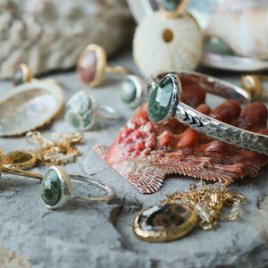heirloom cuff || ocean jasper