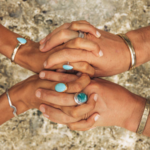 Maghara Turquoise Elfin Ring
