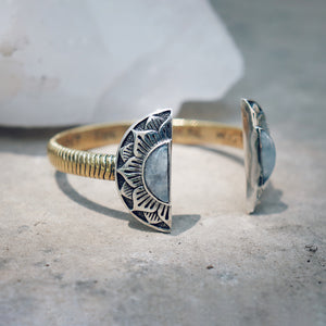 Natural Mystic Cuff || Moonstone
