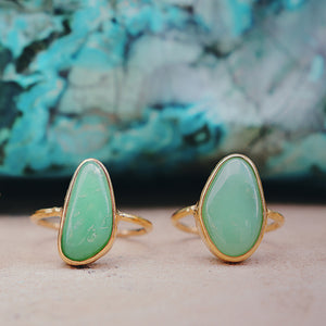 Chrysoprase Elfin Ring