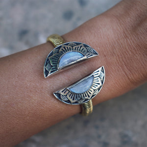 Natural Mystic Cuff || Moonstone