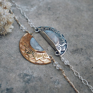 Natural Mystic Necklace|| Moonstone