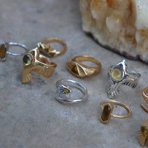 Serpent Ring || Citrine