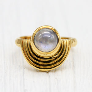 CUSTOM - Be Open Ring || Moonstone