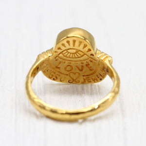 CUSTOM - Be Open Ring || Moonstone