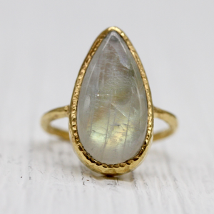Moonstone Elfin Ring || Slim Tear