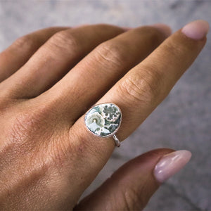 Ocean Jasper Elfin Ring