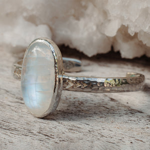 Heirloom Cuff || Rainbow Moonstone