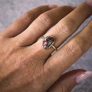 Ocean Jasper Elfin Ring