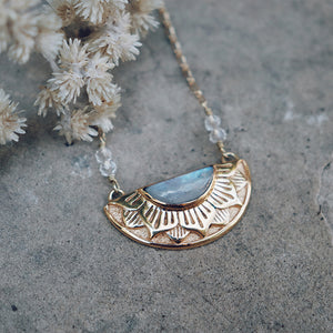 Natural Mystic Necklace|| Moonstone