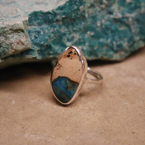 Copper Chrysocolla Elfin Ring
