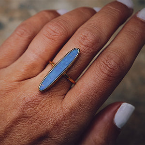 Fallen Star Opal Elfin Ring