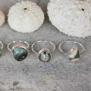 Ocean Jasper Elfin Ring