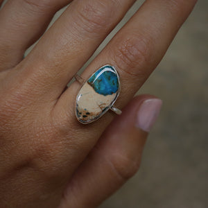 Copper Chrysocolla Elfin Ring