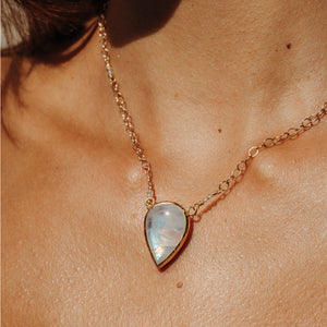 Rainbow Moonstone Necklace