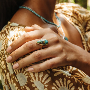 Royston Turquoise Elfin Ring