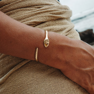 Serpent Cuff || Citrine