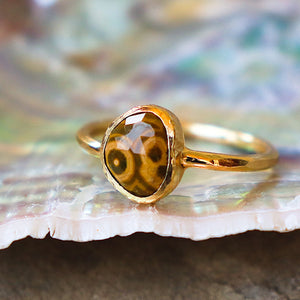 Ocean Jasper Elfin Ring